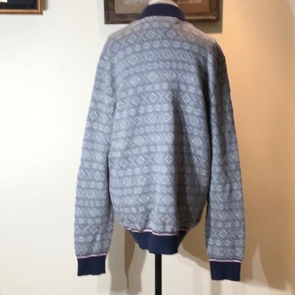 Tommy Hilfiger White & Gray Knit Zip Cardigan XL - Picture 5 of 13